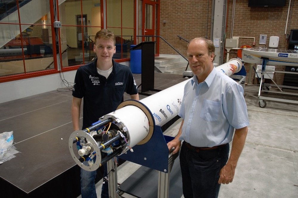 Motor voor experimentele ruimtevaart van TU Delft